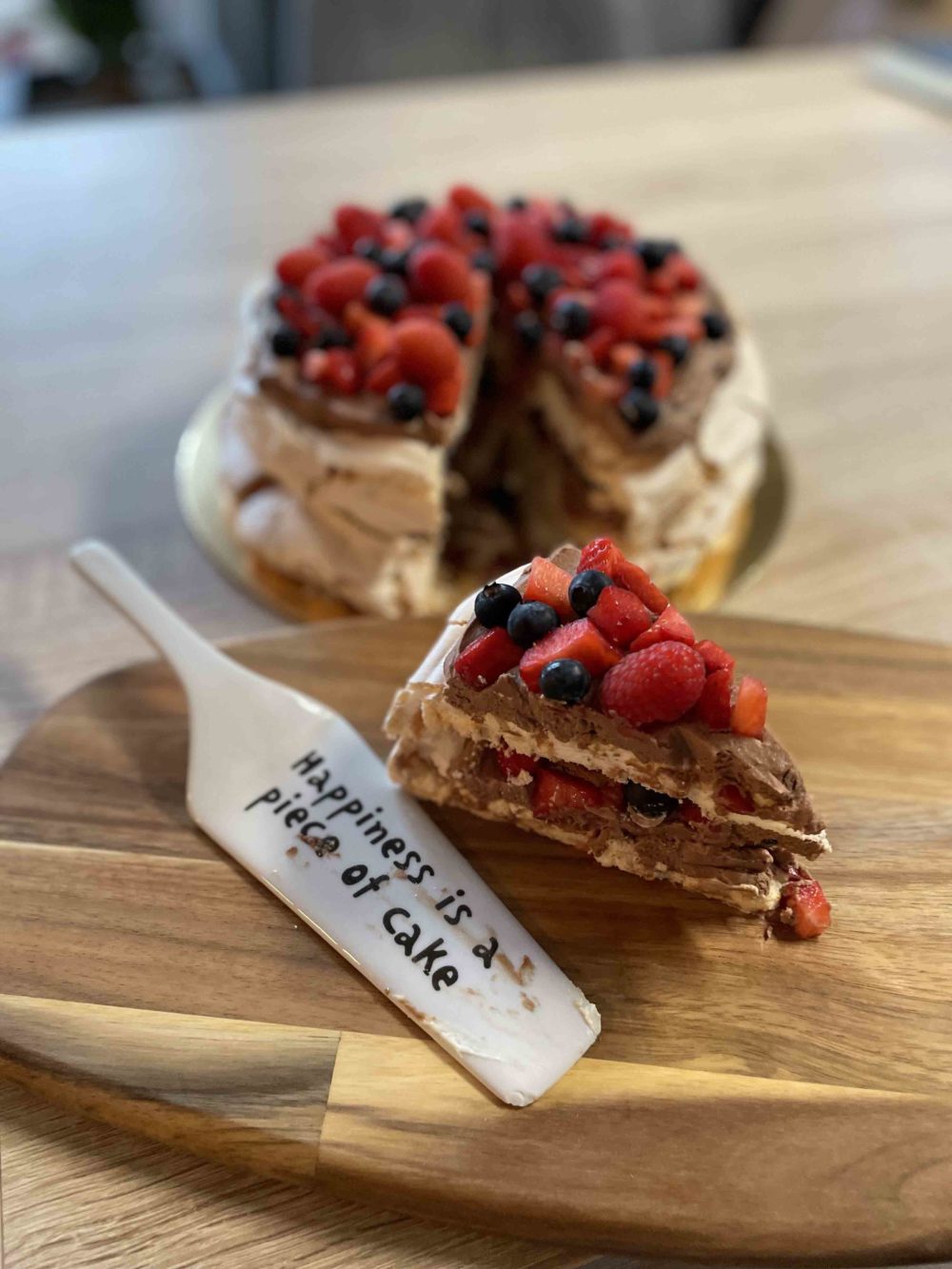 Pavlova torta - čokoládová